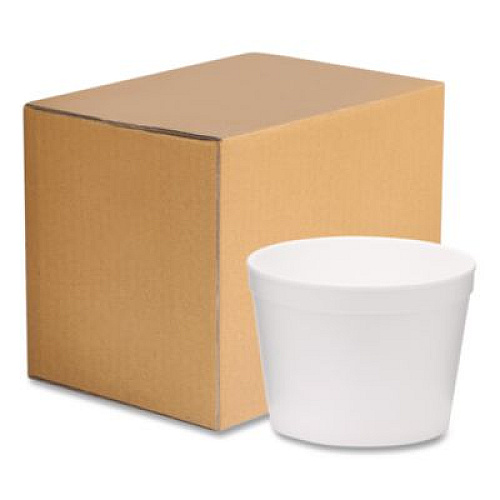 WinCup Foam Containers, Tall Style, 12 oz, White, 500/Carton (221998)