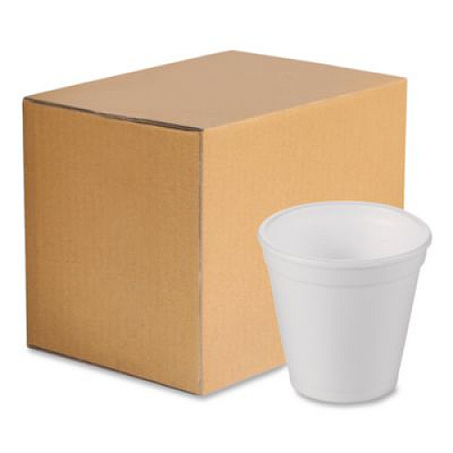 WinCup Foam Drink Cups, 4 oz, White, 1,000/Carton (221964)