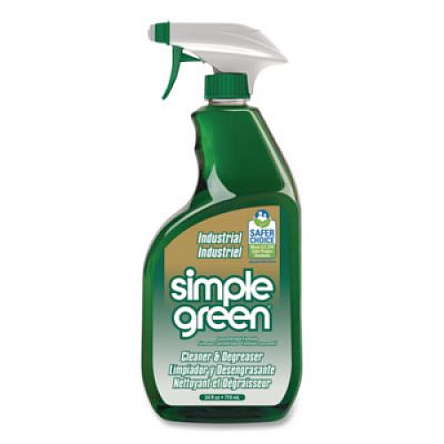 Simple Green Industrial Cleaner and Degreaser, Concentrated, 24 oz Spray Bottle, 12/Carton (13012CT)