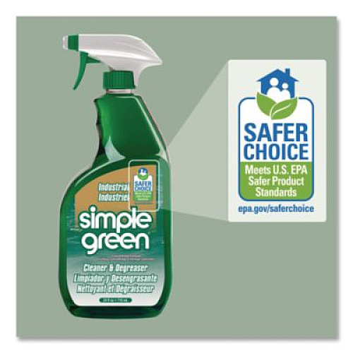 Simple Green Industrial Cleaner and Degreaser, Concentrated, 24 oz Spray Bottle, 12/Carton (13012CT)