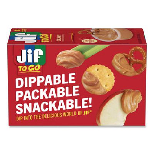 Jif Creamy Peanut Butter Cups, 1.1 oz Cup, 8/Box (65642)