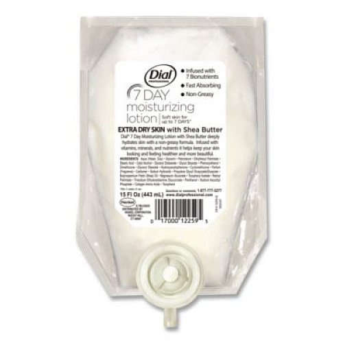 Dial Professional 7-Day Moisturizing Lotion for Versa Dispenser, 15 oz Refill Pouch (12259EA)