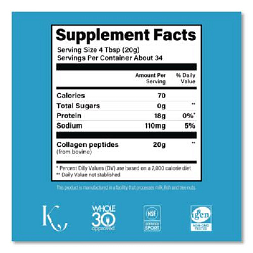 VITAL PROTEINS Collagen Peptides Unflavored Powder, Unflavored, 24 oz Bottle (22002620)