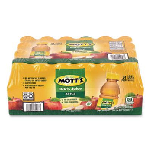 Mott's 100% Original Apple Juice, Apple, 8 oz Bottle, 24/Carton (22002660)