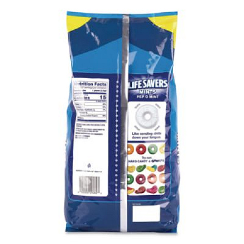 LifeSavers Mints Pep-O-Mint, Peppermint, Individually Wrapped, 53.95 oz Bag (22002650)