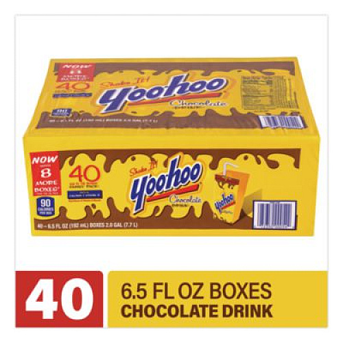Yoo-hoo Chocolate Drink Boxes, Chocolate, 6.5 oz Box, 40/Carton (22002682)