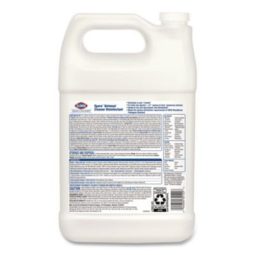Clorox Healthcare Spore Defense Cleaner Disinfectant, Closed System, 1 gal Refill Bottle, 4/Carton (32122)