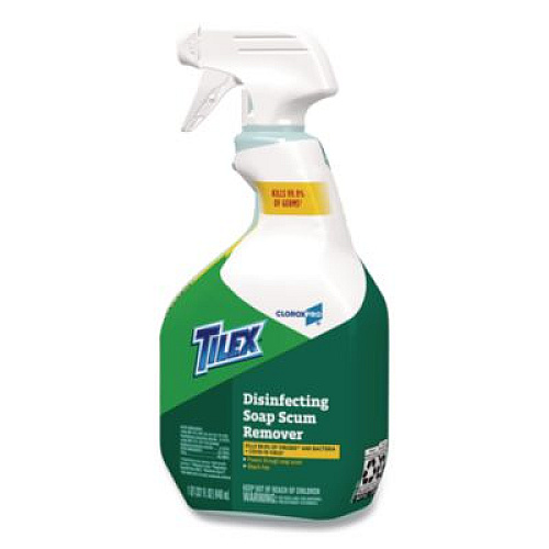 Tilex CloroxPro Disinfecting Soap Scum Remover Spray, 32 oz Smart Tube Spray, 9/Carton (35604CT)
