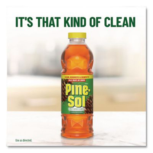 Pine-Sol Multi-Surface Cleaner Disinfectant Concentrated, Pine Scent, 14 oz Bottle, 12/Carton (60146CT)