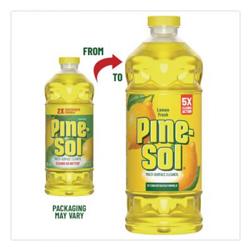 Pine-Sol Multi-Surface Cleaner Concentrated, Lemon Fresh Scent, 14 oz Bottle, 12/Carton (60148CT)