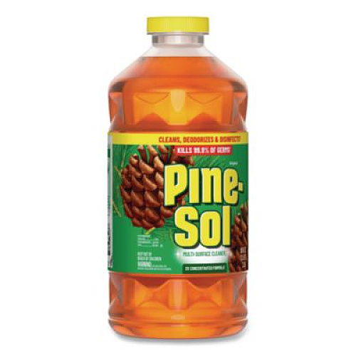 Pine-Sol Multi-Surface Cleaner Disinfectant Concentrated, Pine Scent, 80 oz Bottle, 6/Carton (60160CT)