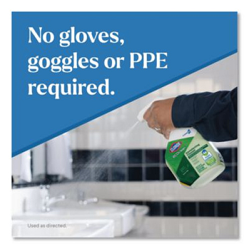 Clorox Pro EcoClean Disinfecting Cleaner, Unscented, 32 oz Spray Bottle, 9/Carton (60213CT)