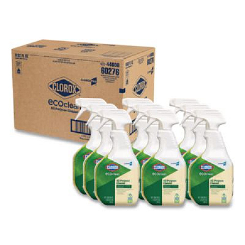 Clorox Pro EcoClean All-Purpose Cleaner, Unscented, 32 oz Spray Bottle, 9/Carton (60276CT)