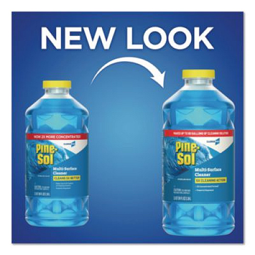 Pine-Sol CloroxPro Multi-Surface Cleaner Concentrated, Sparkling Wave Scent, 80 oz Bottle, 3/Carton (60609CT)