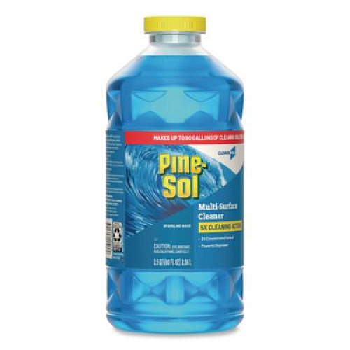 Pine-Sol CloroxPro Multi-Surface Cleaner Concentrated, Sparkling Wave Scent, 80 oz Bottle, 3/Carton (60609CT)