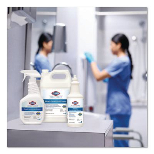 Clorox Healthcare Bleach Germicidal Cleaner, 128 oz Refill Bottle, 4/Carton (68978)