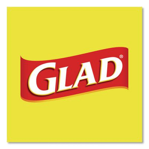 Glad ForceFlex Tall Kitchen Drawstring Trash Bags, Drawstring, 13 gal, Fresh Clean Scent, 10.19 x 9.81, Gray, 110/Roll, 3/Carton (78563CT)