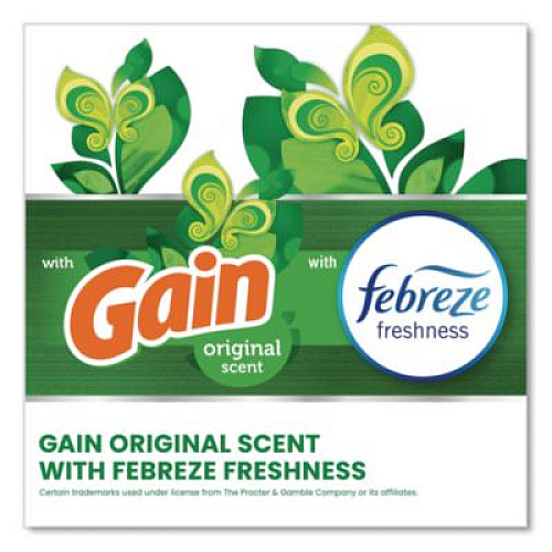 Glad ForceFlex Kitchen Drawstring Trash Bags, 13 gal, Gain Original Scent, 24" x 27.38", White, 80 Bags/Box, 3 Boxes/Carton (78900)