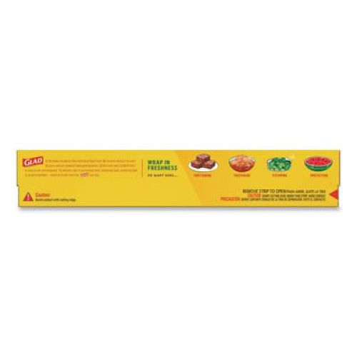 Glad Cling'N Seal Plastic Food Wrap, 11.62" x 69 yd, 12 Rolls/Carton (00020CT)