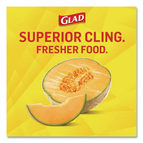 Glad Cling'N Seal Plastic Food Wrap, 11.62" x 69 yd, 12 Rolls/Carton (00020CT)