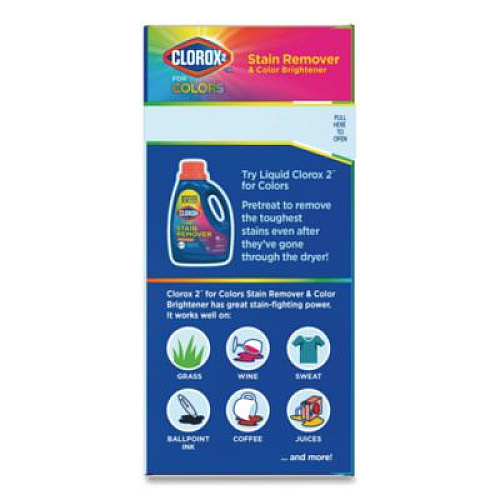 Clorox 2 for Colors Stain Remover and Color Brightener Powder, Original, 49.2 oz Box, 4/Carton (03098)