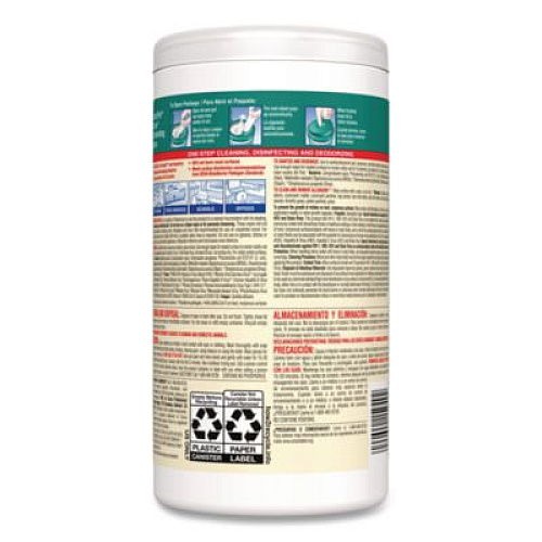 Clorox Disinfecting Wipes, 1-Ply, Fresh Scent, 7 x 8, White, 75/Canister, 6 Canisters/Carton (15949CT)