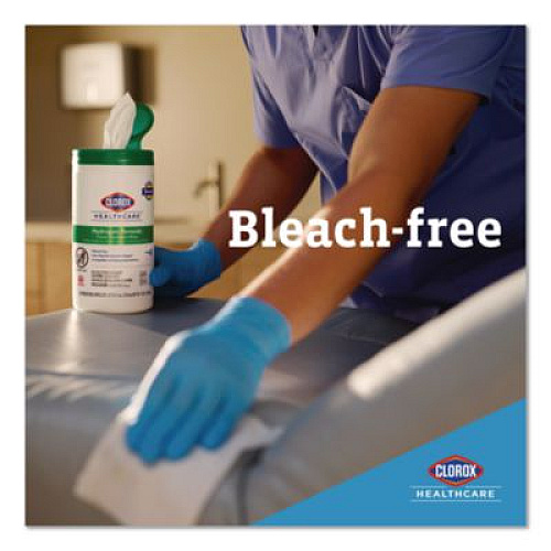 Clorox Healthcare Hydrogen Peroxide Cleaner Disinfectant Wipes, 12 x 11, Unscented, White, 185/Bucket, 2 Buckets/Carton (30826CT)