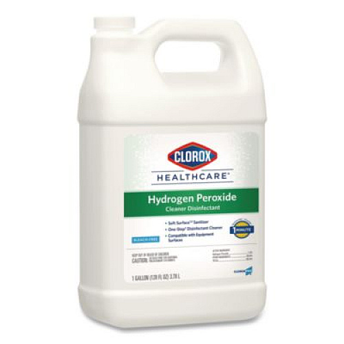 Clorox Healthcare Hydrogen-Peroxide Cleaner/Disinfectant, 1 gal Bottle, 4/Carton (30829)