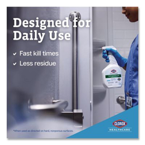 Clorox Healthcare Hydrogen-Peroxide Cleaner/Disinfectant, 1 gal Bottle, 4/Carton (30829)