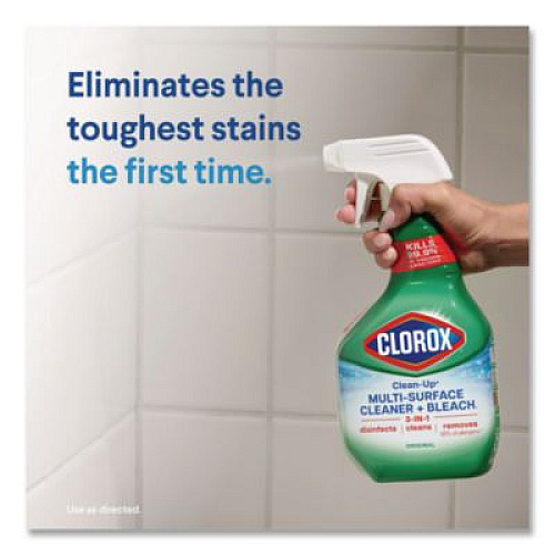 Clorox Clean-Up Multi-Surface Cleaner with Bleach, Original, 32 oz Spray Bottle, 9/Carton (31221)
