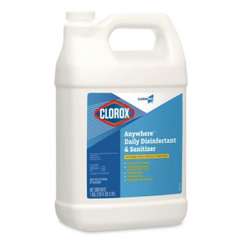 CloroxPro Anywhere Daily Disinfectant and Sanitizer, 128 oz Bottle, 4/Carton (31651CT)