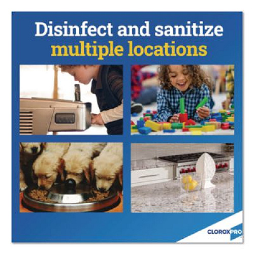 CloroxPro Anywhere Daily Disinfectant and Sanitizer, 128 oz Bottle, 4/Carton (31651CT)