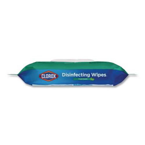 Clorox Disinfecting Cleaning Wipes, Flex Pack, 1-Ply, 8 x 7, Fresh Scent, White, 75 Towels/Box (31430)