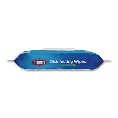 Clorox Disinfecting Cleaning Wipes, Flex Pack, 1-Ply, 8 x 7, Fresh Scent, White, 75 Towels/Box (31430)