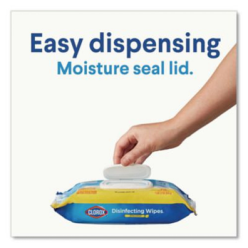 Clorox Disinfecting Cleaning Wipes, Flex Pack, 1-Ply, 8 x 7, Fresh Scent, White, 75 Towels/Box (31430)