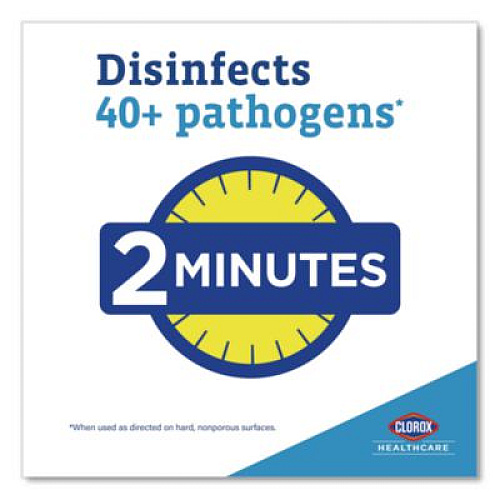 Clorox Healthcare VersaSure Cleaner Disinfectant Wipes, 1-Ply, 6.75 x 8, Original Scent, White, 85 Towels/Can (31757EA)