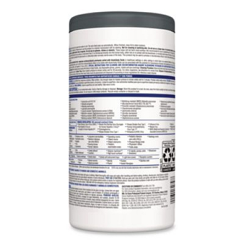 Clorox Healthcare VersaSure Cleaner Disinfectant Wipes, 1-Ply, 6 x 5, Fragranced, White, 150 Towels/Canister (31758EA)
