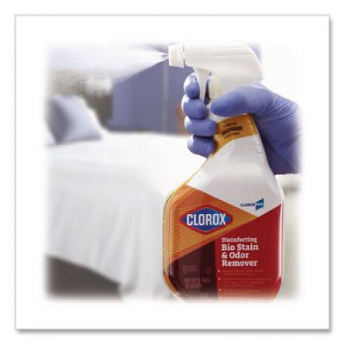 CloroxPro Disinfecting Bio Stain and Odor Remover, Fragranced, 128 oz Refill Bottle (31910EA)