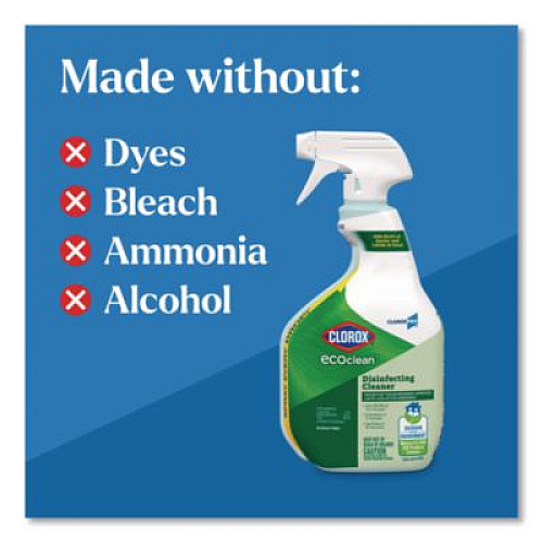 Clorox Pro EcoClean Disinfecting Cleaner, Unscented, 32 oz Spray Bottle (60213)