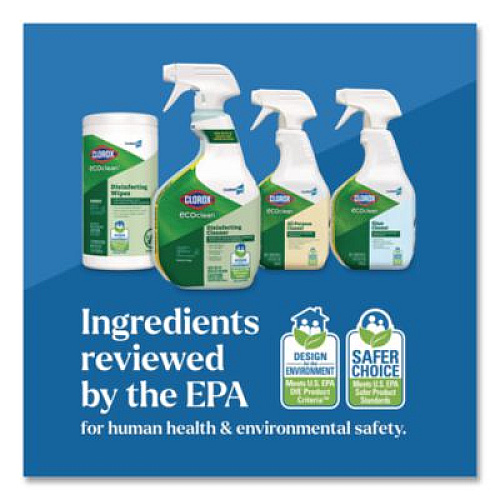 Clorox Pro EcoClean Disinfecting Cleaner, Unscented, 32 oz Spray Bottle (60213)