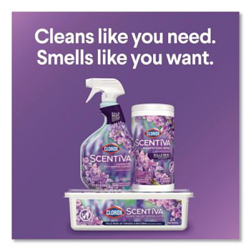 Clorox Scentiva Disinfecting Multi-Surface Cleaner, Bleach Free, Lavender and Jasmine, 32 oz Spray Bottle (60523EA)