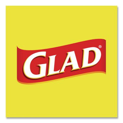 Glad ForceFlex Kitchen Drawstring Trash Bags, 13 gal, Gain Fresh Clean Scent, 24 x 27.38, White, 80/Box (78899BX)