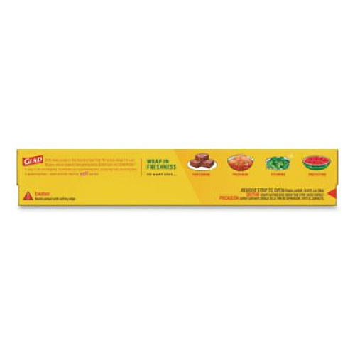 Glad Cling'N Seal Plastic Food Wrap, 11.62" x 69 yd (00020)