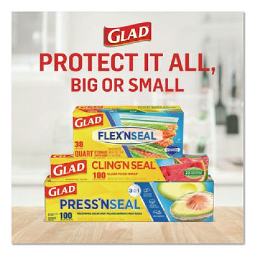 Glad Cling'N Seal Plastic Food Wrap, 11.62" x 69 yd (00020)
