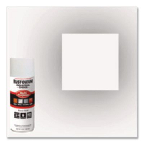 Rust-Oleum Industrial Choice 1600 System Multi-Purpose Enamel Spray Paint, Flat White, 12 oz Aerosol Can, 6/Carton (1690830V)