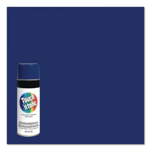 Rust-Oleum Touch'n Tone Spray Paint, Gloss Blue, 10 oz Aerosol Can, 6/Carton (55278830)