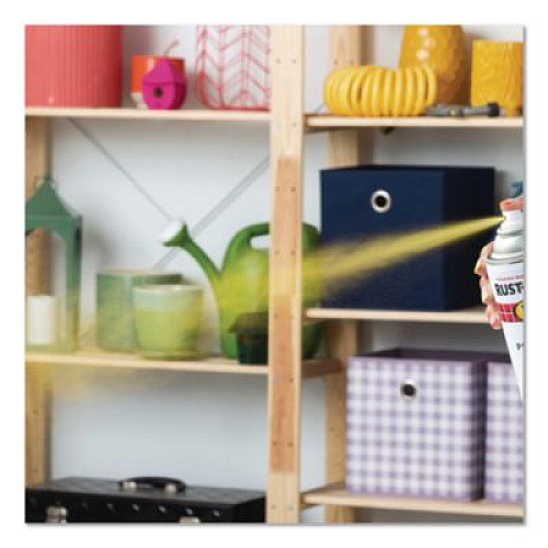 Rust-Oleum Touch'n Tone Spray Paint, Gloss Yellow, 10 oz Aerosol Can, 6/Carton (55272830)