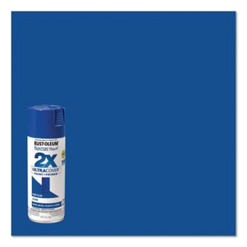 Rust-Oleum Painter's Touch 2X Ultra Cover Spray Paint, Gloss Deep Blue, 12 oz Aerosol Can, 6/Carton (334032)
