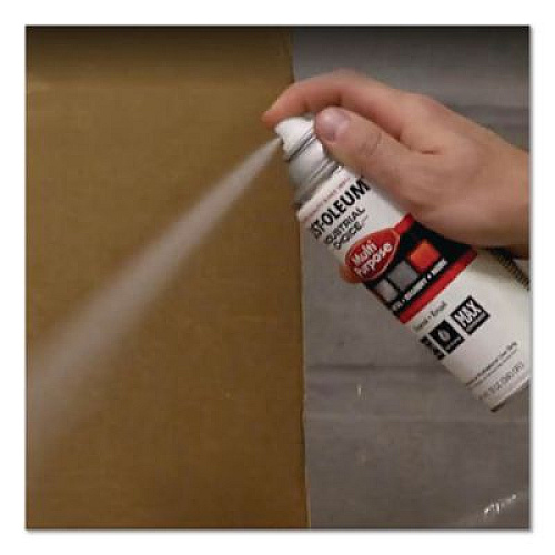 Rust-Oleum Industrial Choice 1600 System Multi-Purpose Enamel Spray Paint, Gloss Aluminum, 12 oz Aerosol Can, 6/Carton (1614830)