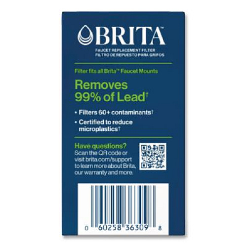 Brita On Tap Faucet Water Filter System Replacement Filters, Faucet Filter, White (36309)
